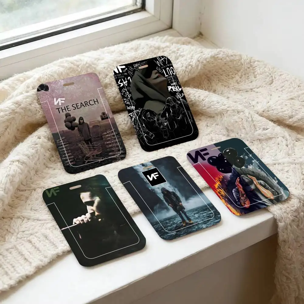 NF Rapper - Fundas para Tarjetas de Identificación con Cordón, para Mujeres, Hombres, Porta Permisos de Trabajo, Estudiantes, Niños, Porta Tarjetas de Autobús