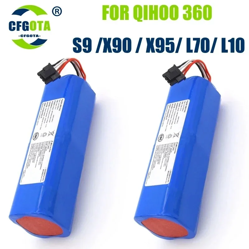 14.8V 6500mAh Battery Pack for Qihoo 360 S9 Robotic Vacuum Cleaner Spare Parts Accessories Replacement Batteries