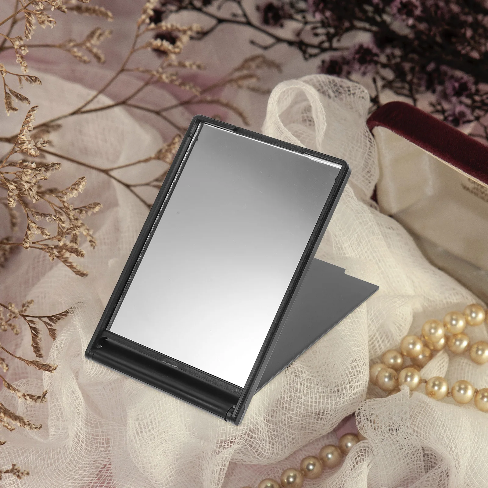 

10Pcs Rectangular Foldable Compact Makeup Mirrors Small Size Portable Travel Pocket Mirror for Purse Outdoor Use