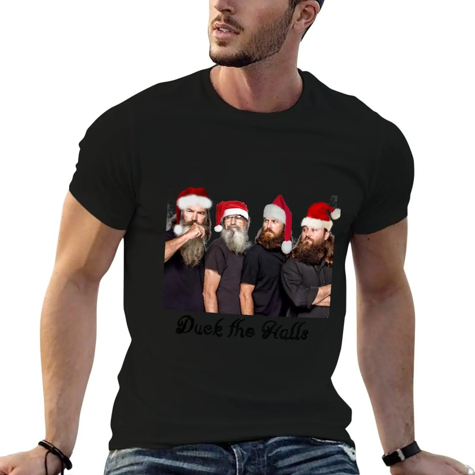 Duck the Halls T-Shirt new edition Aesthetic clothing mens big and tall t shirts