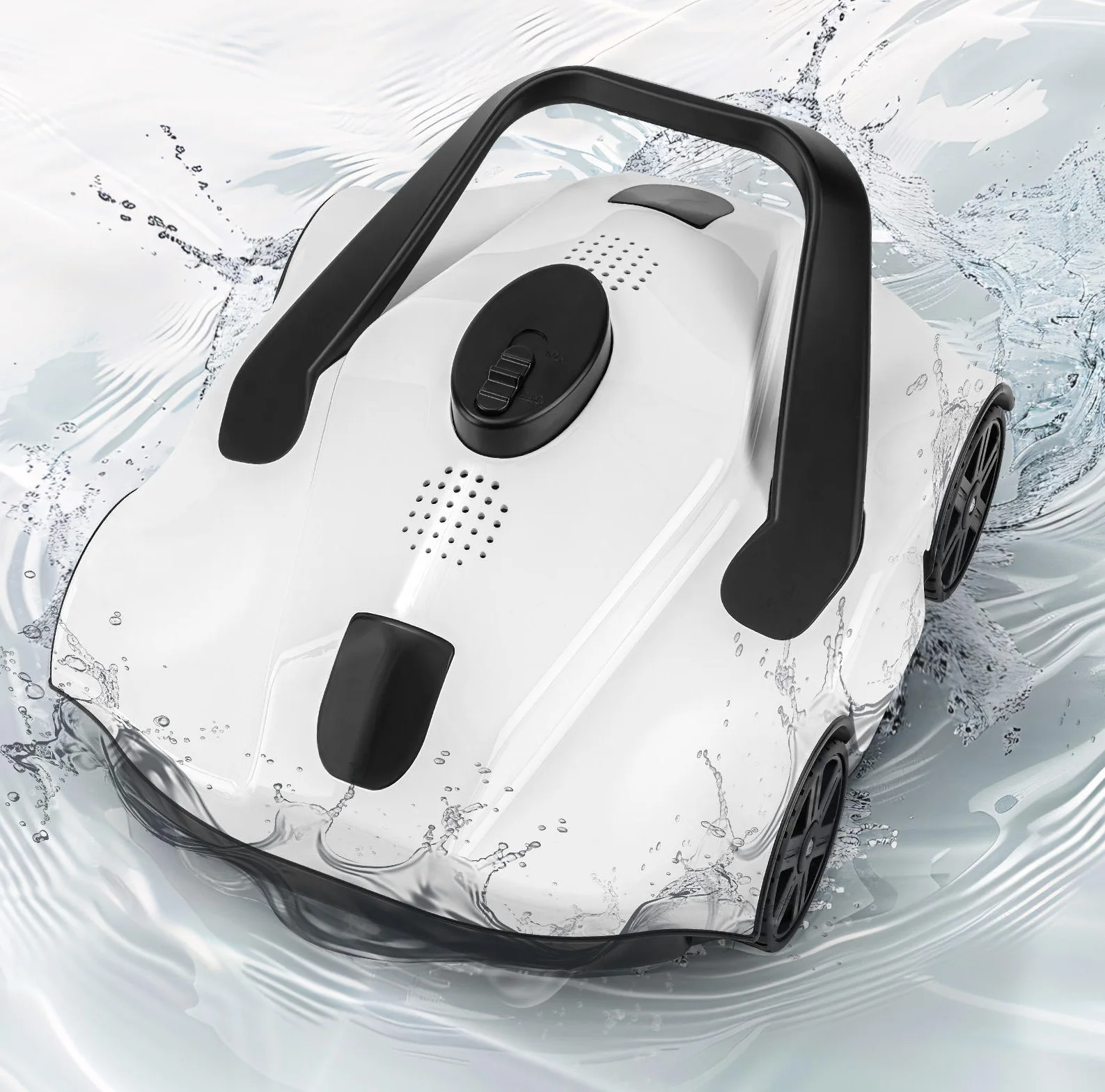 Wireless Pool Vacuum Cleaner Automatic Navigation Dual Drive Motors Large Capacity Filter Basket 100m