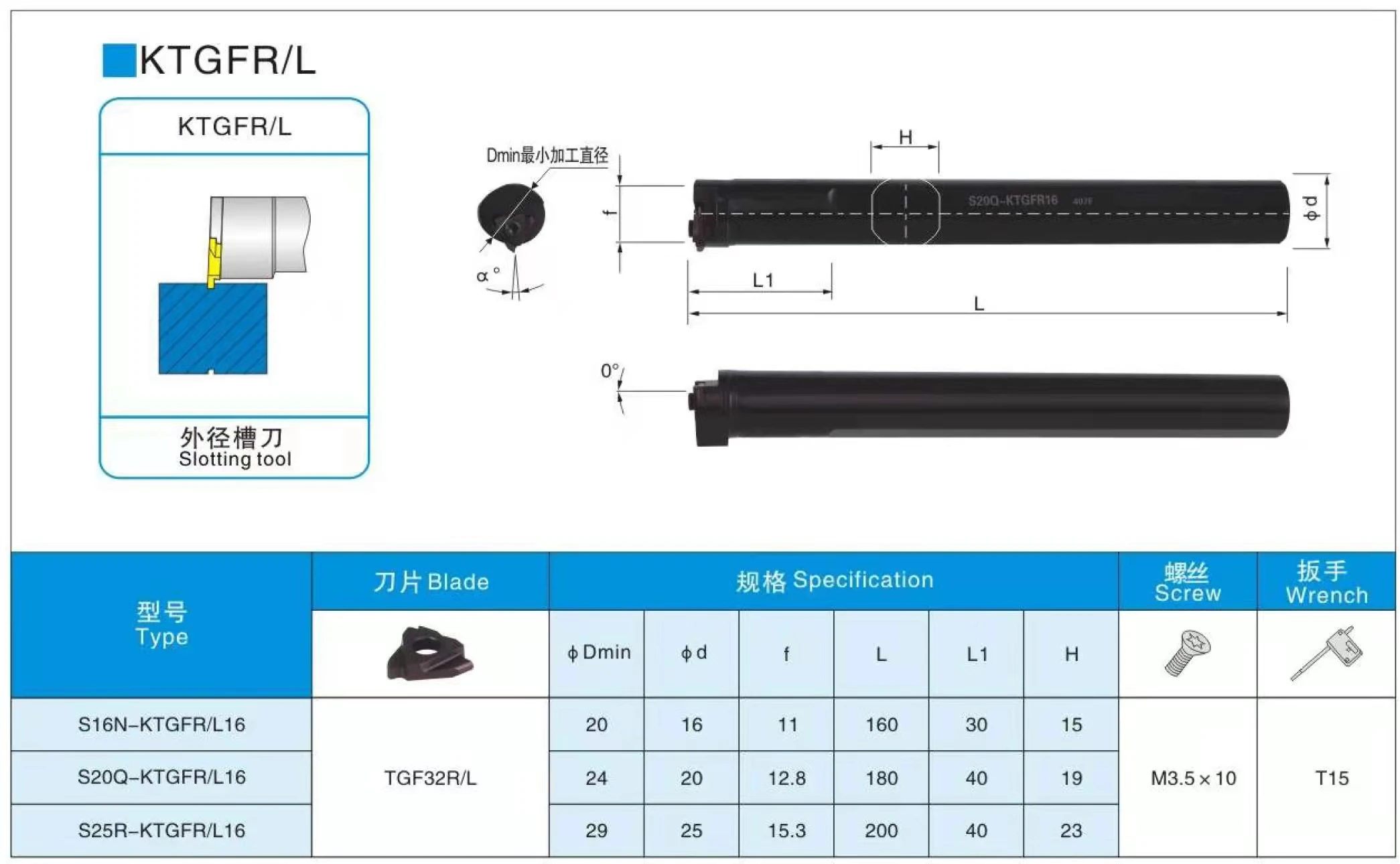 1Pcs S16N-KTGFR16 S20Q-KTGFL16 Mesin Bubut CNC เครื่องภายใน Grooving เครื่องมือ Slotting Tool TGF32R/L สำหรับ-KTGFR/L