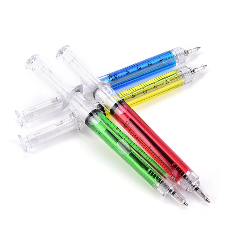 

Creative Injection Shape Ballpen Needle Ball Point Pen Office School Stationery Pen Syringe Needle Ballpoint Pens Writing Tools