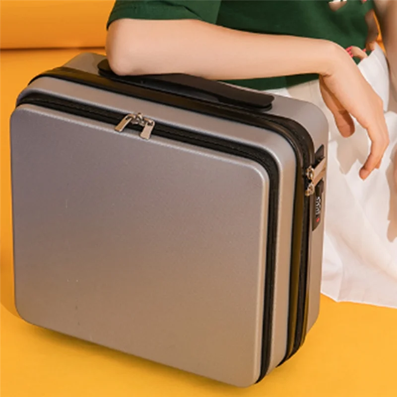 

ABFY-16 Inch Travel Suitcase Cosmetic Box Hand Organizer Makeup Case Password Box Portable Boarding Case