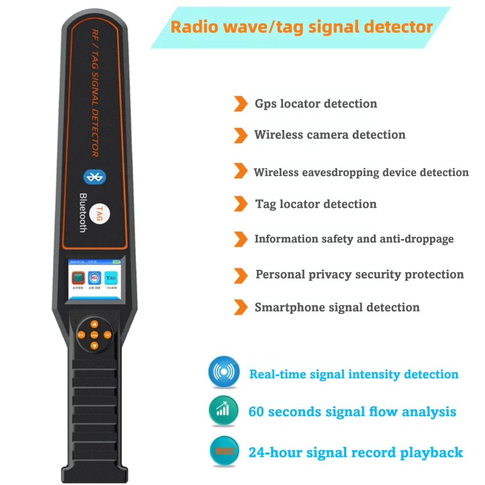 

RF/TAG Bluetooth Wireless GPS Tracker Signal Detector DS828 Spy Gadgets Device Scanner bluetooth wifi Signal detector for mobile