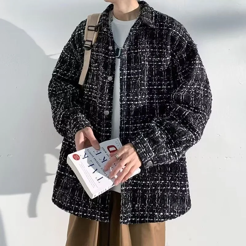 

Casual Loose Jaet for Men Spring Autumn Sli Brand Hong Kong Sle Japanese Harajuku Korean Version Trendy Boys Coat