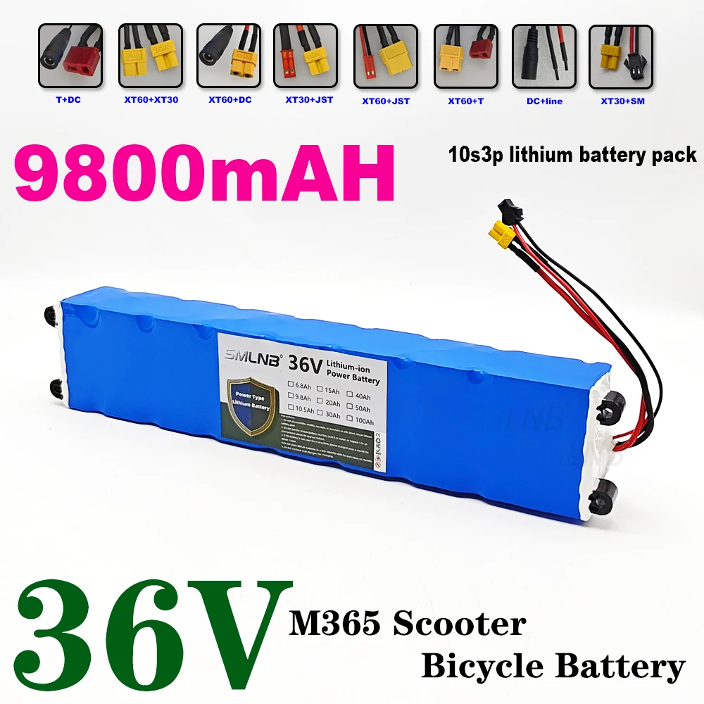 10S3P 10500mAh M365 E-BK Power Battery with BMS 42V Electric Scooter  36V Battery 9.8Ah 18650 lithium battery pack