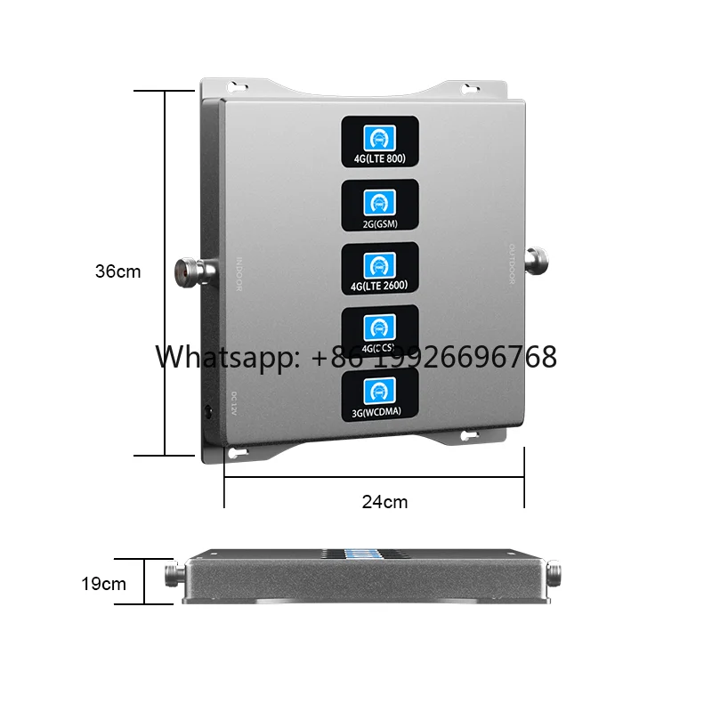 

5-Band Mobile Signal Booster 2G 3G 4G 5G LTE Cell Phone Repeater Cellular 4G Signal Enhancer Band Booster