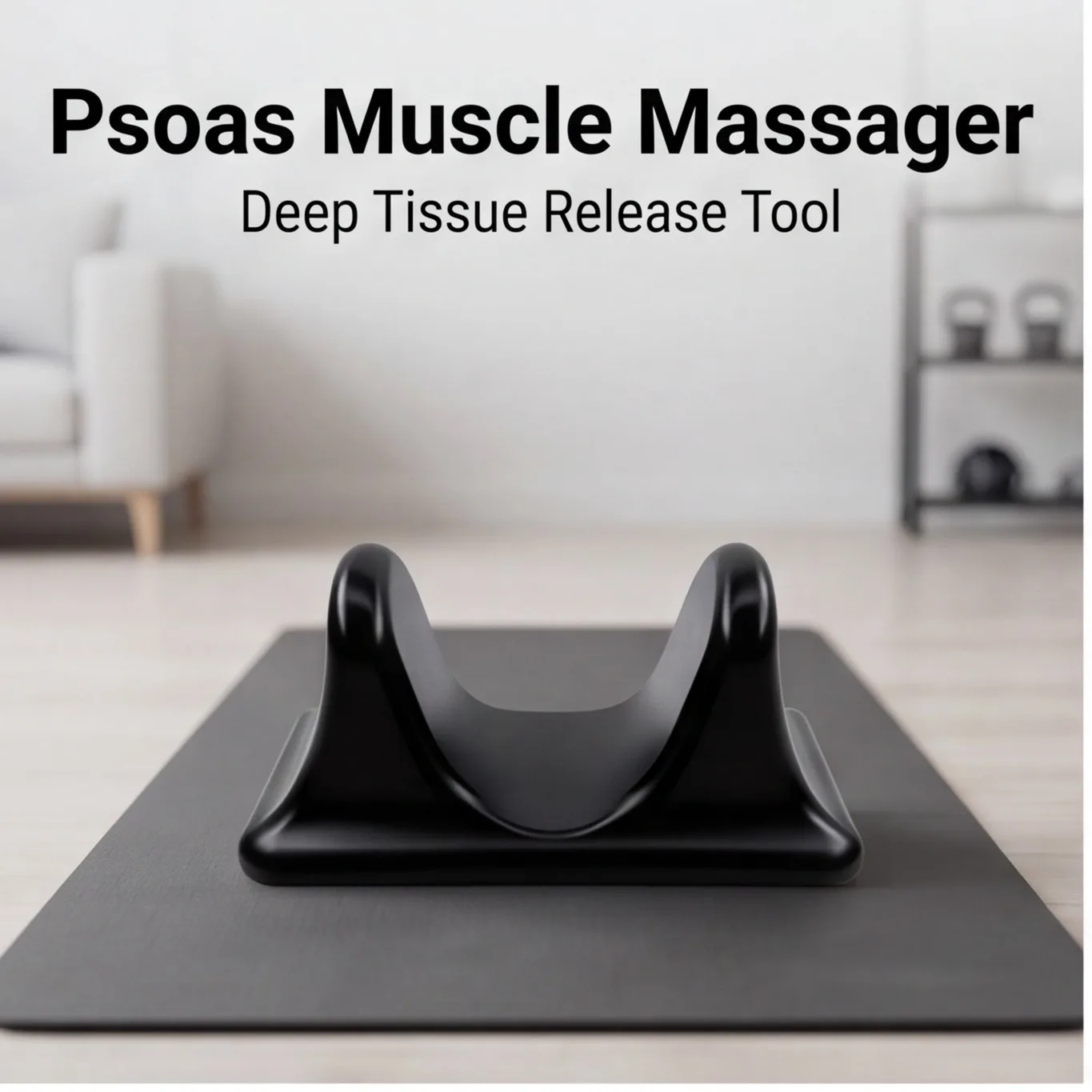 Psoas Muscle Massager – Deep Tissue Massage Tool for Hamstring, Thigh, Back & Calf Use