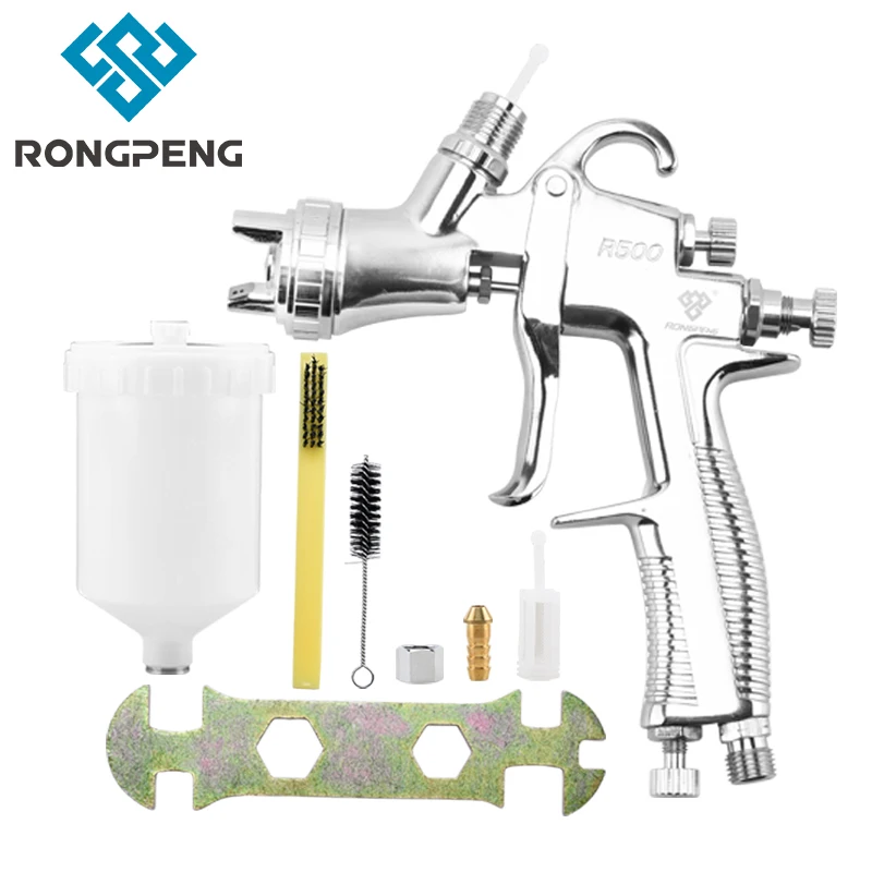 RONGPENG R500 Spray Gun LVLP Gravity Feed Car Painting Gun Paint Spray Gun 1.3mm 1.4mm 1.5mm 1.7mm 2.0mm