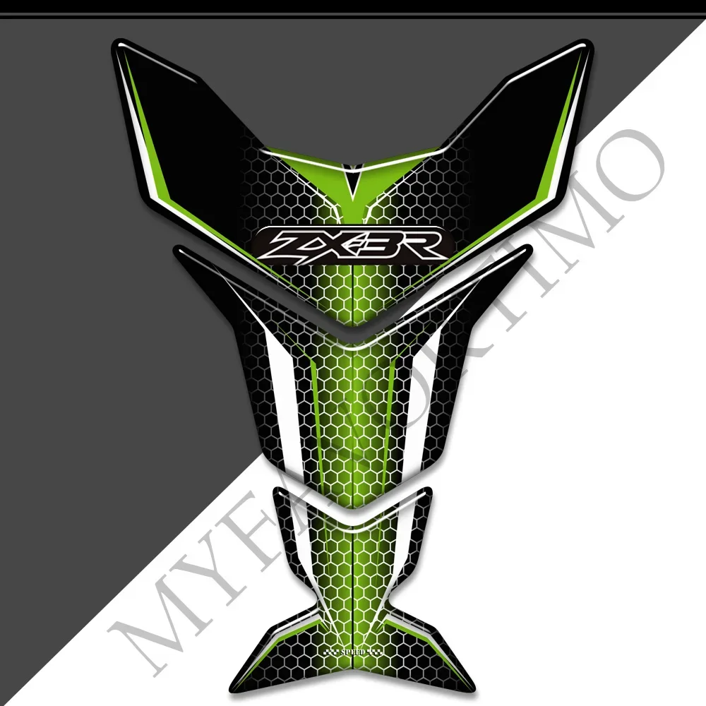 Almofada do tanque da motocicleta adesivos 3d para kawasaki ninja zx3r zx 3r ZX-3R 300 decalques emblema logotipo protetor gás combustível óleo kit joelho