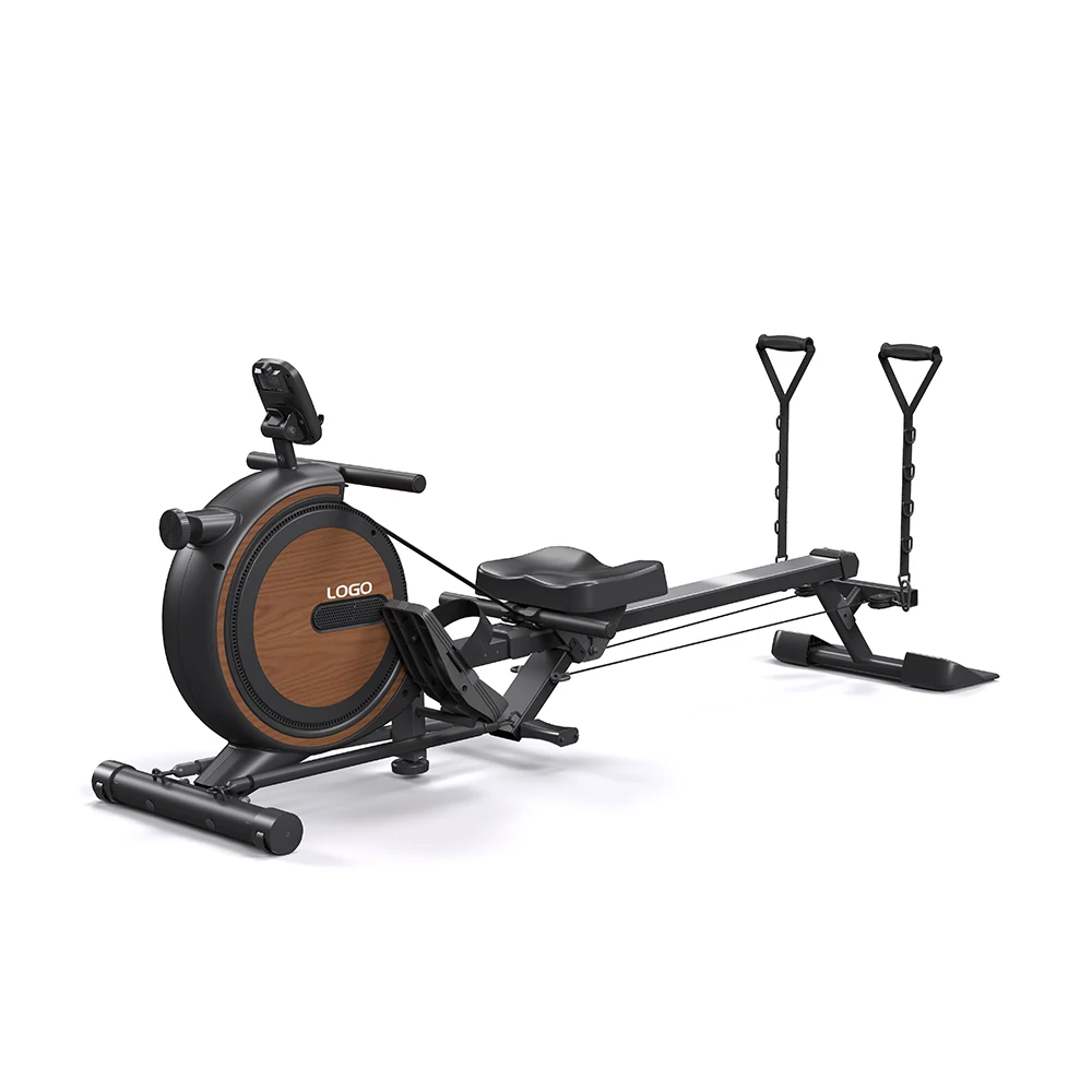 

Rowing Machine Magnetic Resistance, Ultra-Quiet Indoor Rowing Machine for Home Gym, Multi-Functional Rower with Digital Monitor