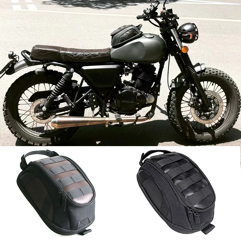 Motorcycle Oil Tank Magnetic Bag Suitable Irony Fuel Tank Motorbike Bag Vintage Luggage Portable Backpack With Straps Convenient