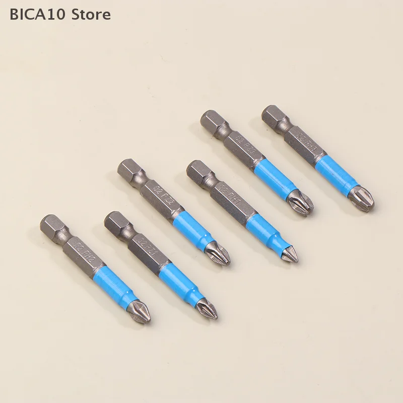 6/12Pcs Hexagonal Handle Anti Skid Electric Screwdriver Woodworking Cross Screwdriver Tool Set PH1 PH2 PH3 PZ1 PZ2 PZ3