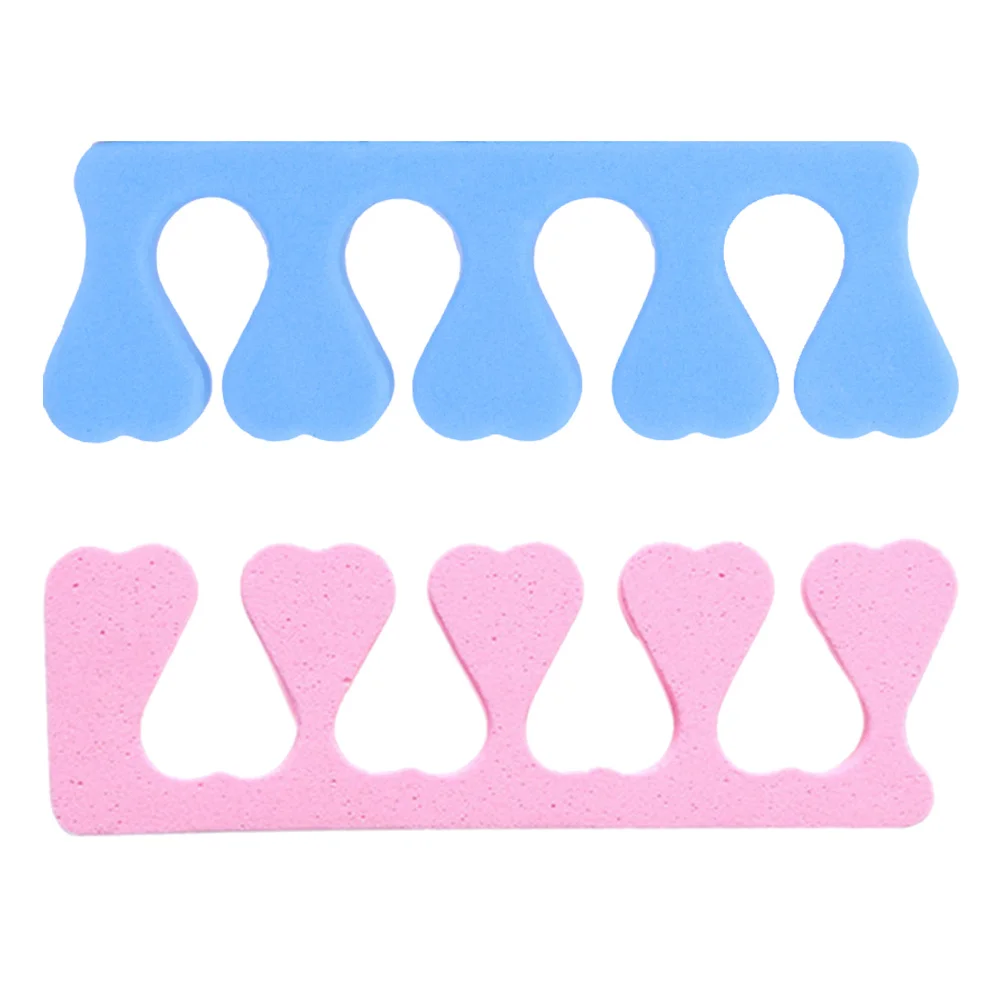 

2Pcs Comfortable Nail Spacers Heart Shape Finger Toe Separator for Pedicure Manicure Foam Nail Art Tools Drying Polish