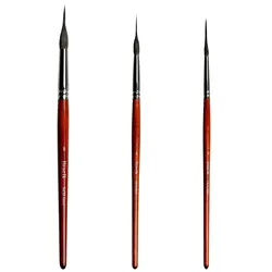 3PC/Set 343Liner High Quality Squirrel Mix Hair Watercolor Paint Long Liner Artist Brush For Painting