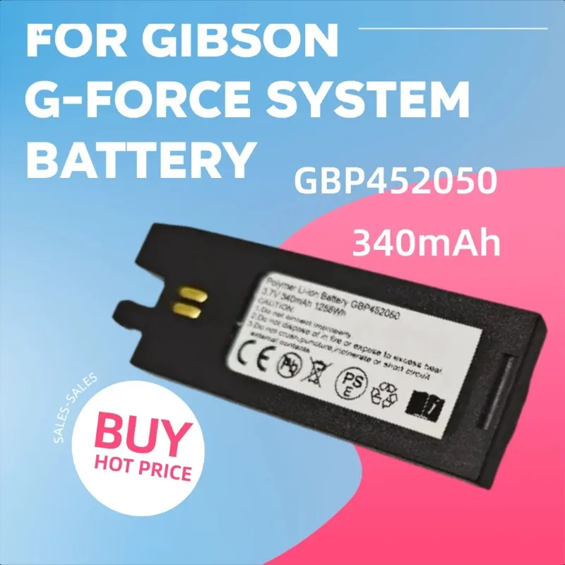 

3.7V 340mAh for Gibson G-Force System Battery GBP452050