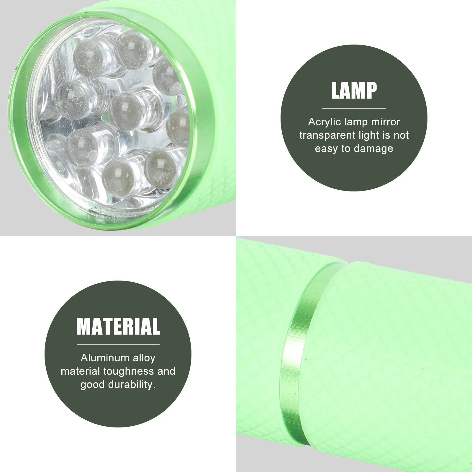 

1Pcs Identification Flashlight LED Light Counterfeit Detection Nail Art Tool Money Detection Lamp LED Flashlight