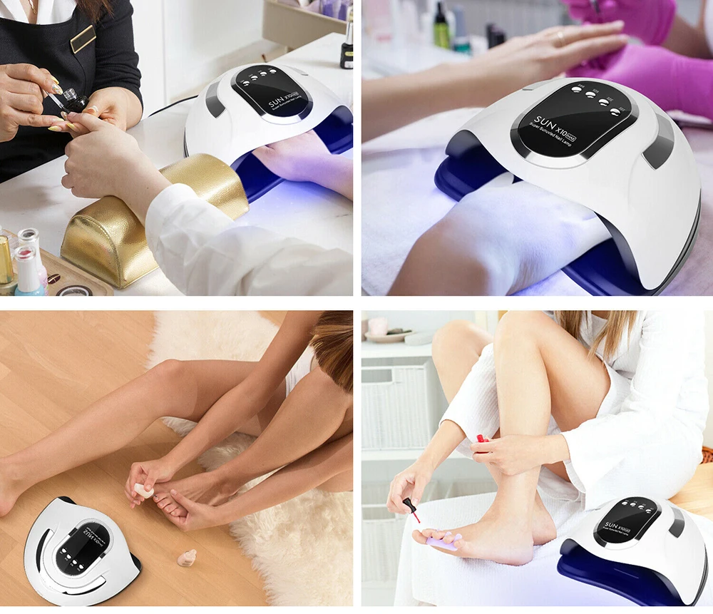 UV LED Nail Lamp for Drying Gel Polish Professional Nail Dryer With Auto Sensor 4Timer Manicure Manicure Salon Tools