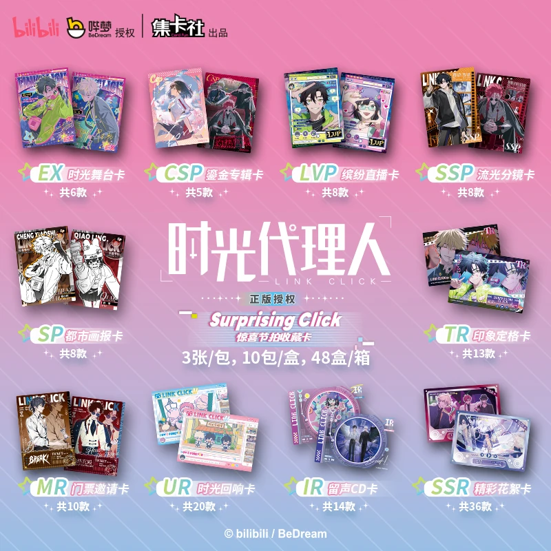 10 Packs CARDFUN Linkclick Cards Surprising Click Trading Card