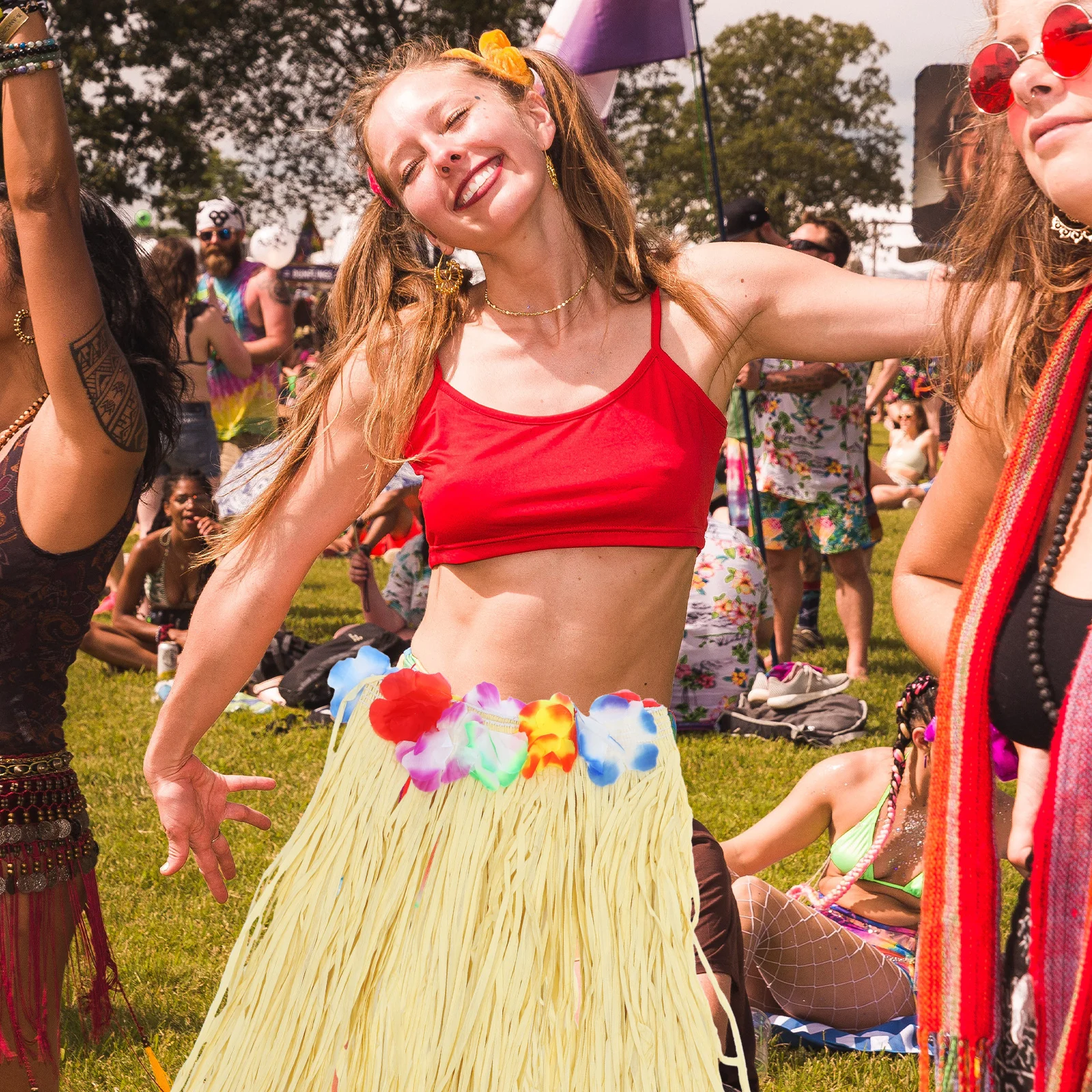 Hula Grass تنورة قسط الرافية هاواي ملابس رقص مرونة الخصر قابل للتعديل للبالغين مهرجان أداء الحفلات ديكور Luau