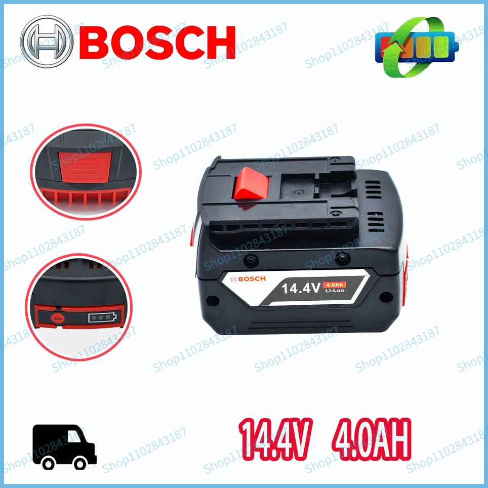 

Bosch Original Lithium Battery 14.4V Suitable for Electric Wrench Impact Drill Hammer 4.0AH Battery Pack