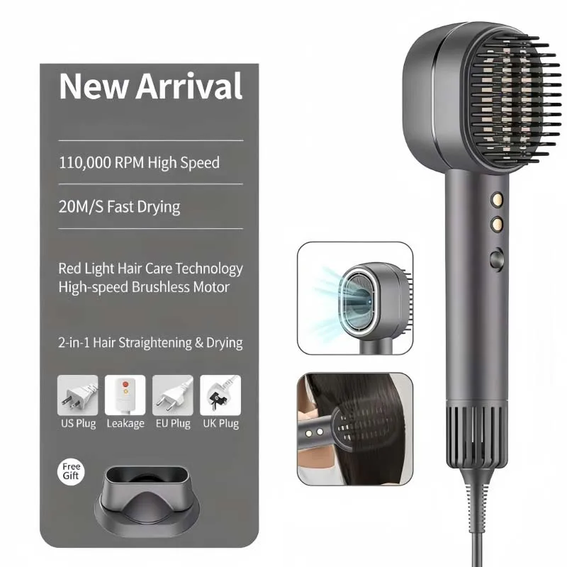 Newest 2026 Professional High Speed Salon Hair Dryer Set Travel Portable Negative Ion Hair Dryer Smart Dual Voltage Hair Dryer