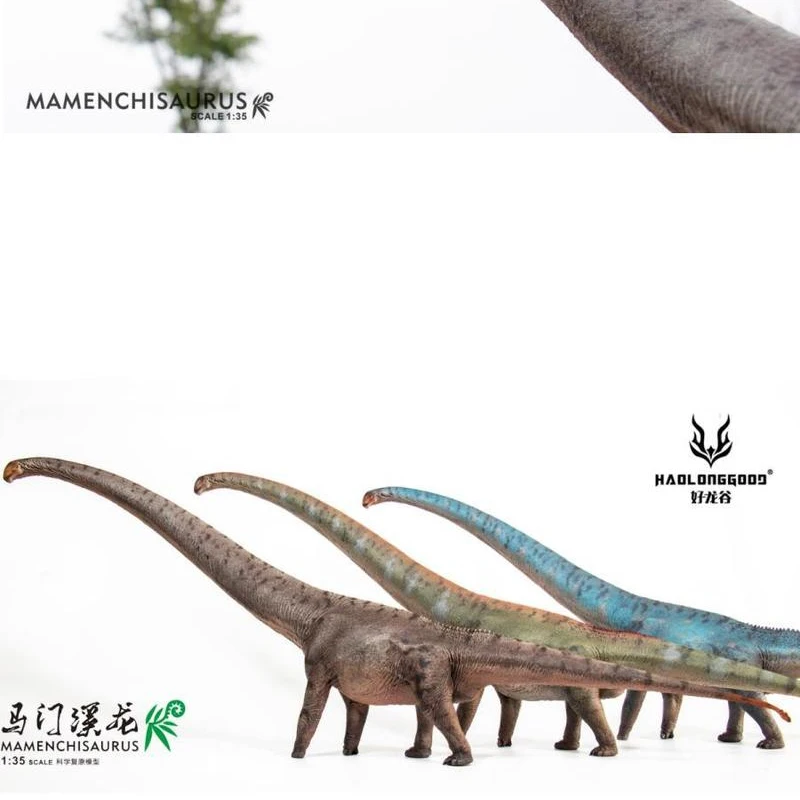 

In stock Haolong good Mamenchi Long necked Dragon Dinosaur Animal Handmade Model Gift PVC Ornament 1/35