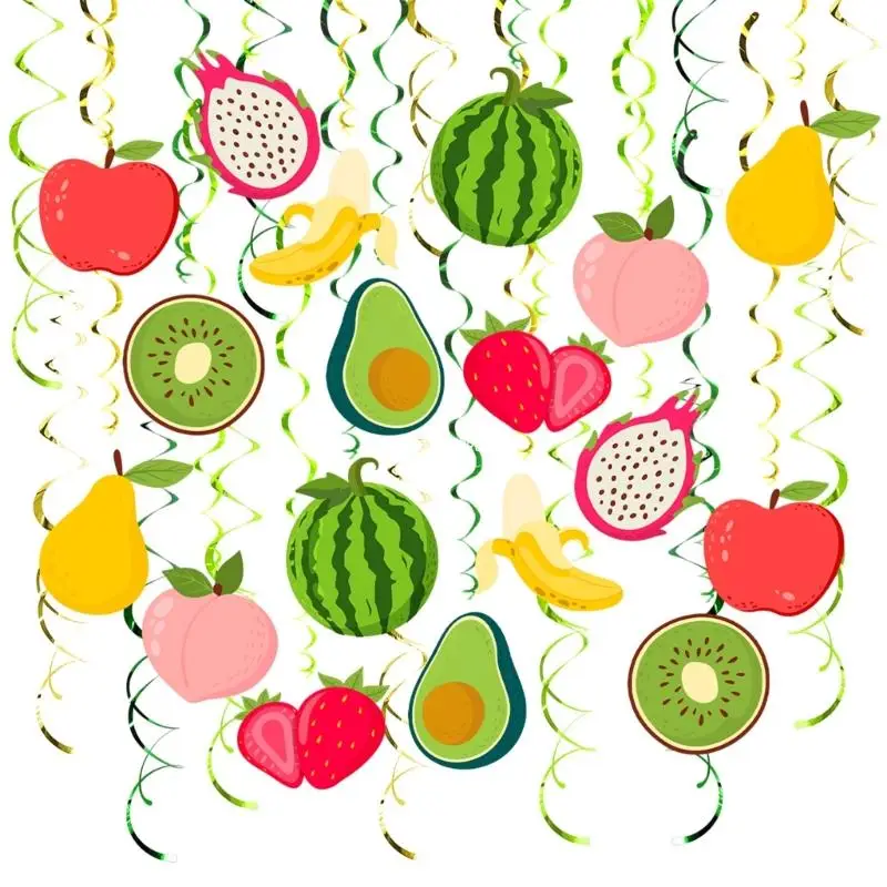 

30Pcs Fruit Hanging Decorations Summer Parties Kids Decors