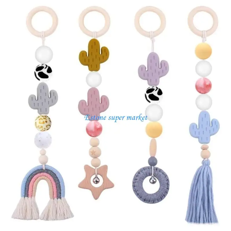 

090B Silicone Teether Beads Round Colored Pacifier Clip Beads Nursing Baby Chew Colorful Beads BPA for DIY Craft Teether
