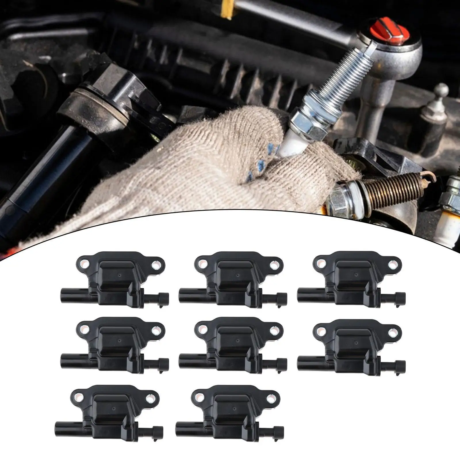 

8x Ignition Coils Automotive Accessories Truck Car Ignition Parts 12619161 12570616 for Chevrolet Express 4500 2009-2012