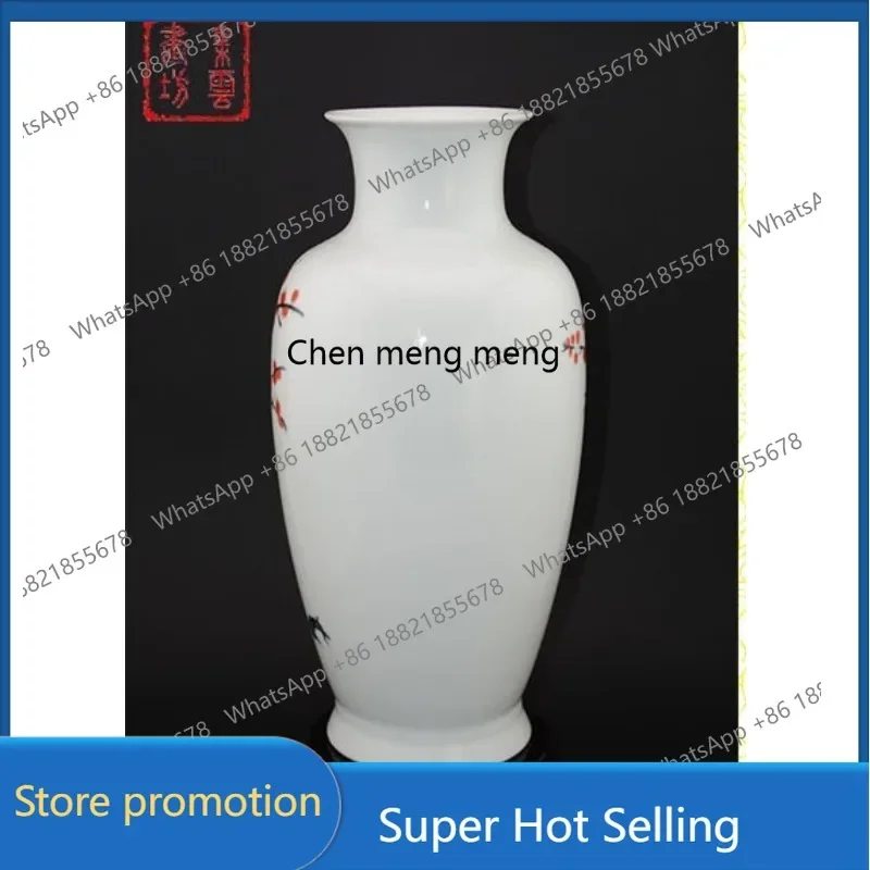 

A6239 Vase spring full garden pine nut vase Jingdezhen ceramic small vase new colored porcelain