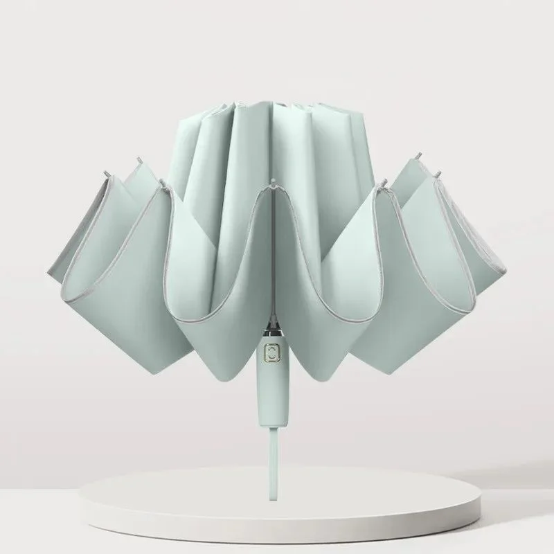 

New popular automatic reverse umbrella silicone tape edge 280t fabric high-end business umbrella