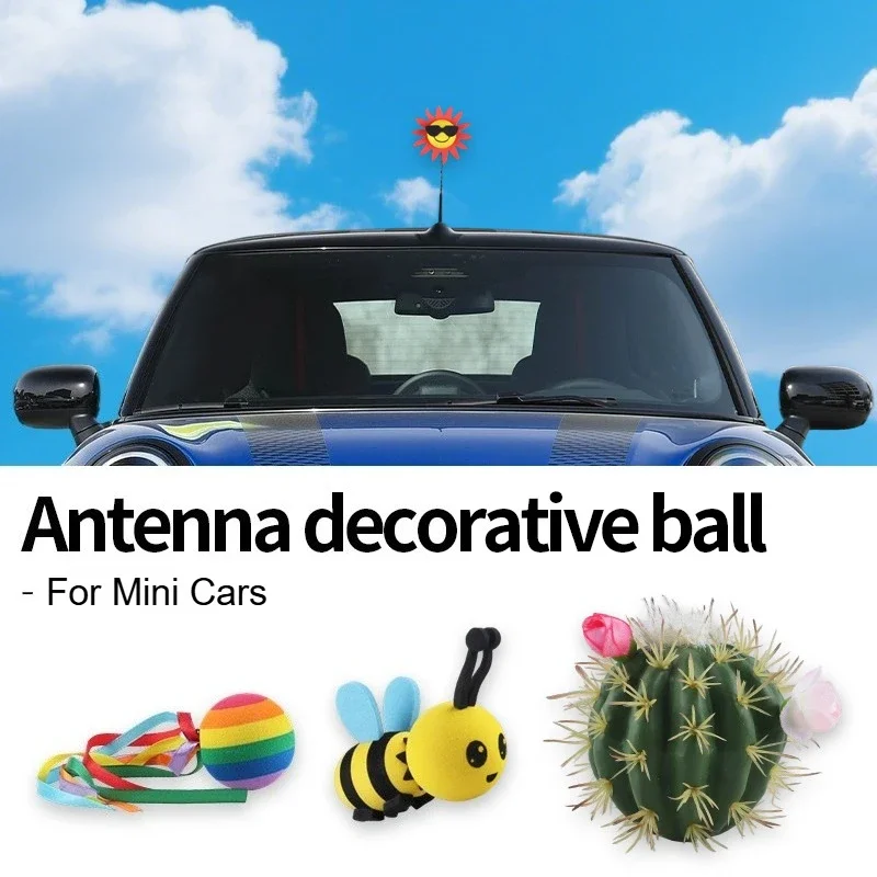 

Автомобильная антенна Happy Bee и забавный кактус для MINI Cooper R50 R53 R55-R61 F54 F55 F56 F60 J01 J05 U25 F66 F65 Украшение автомобиля