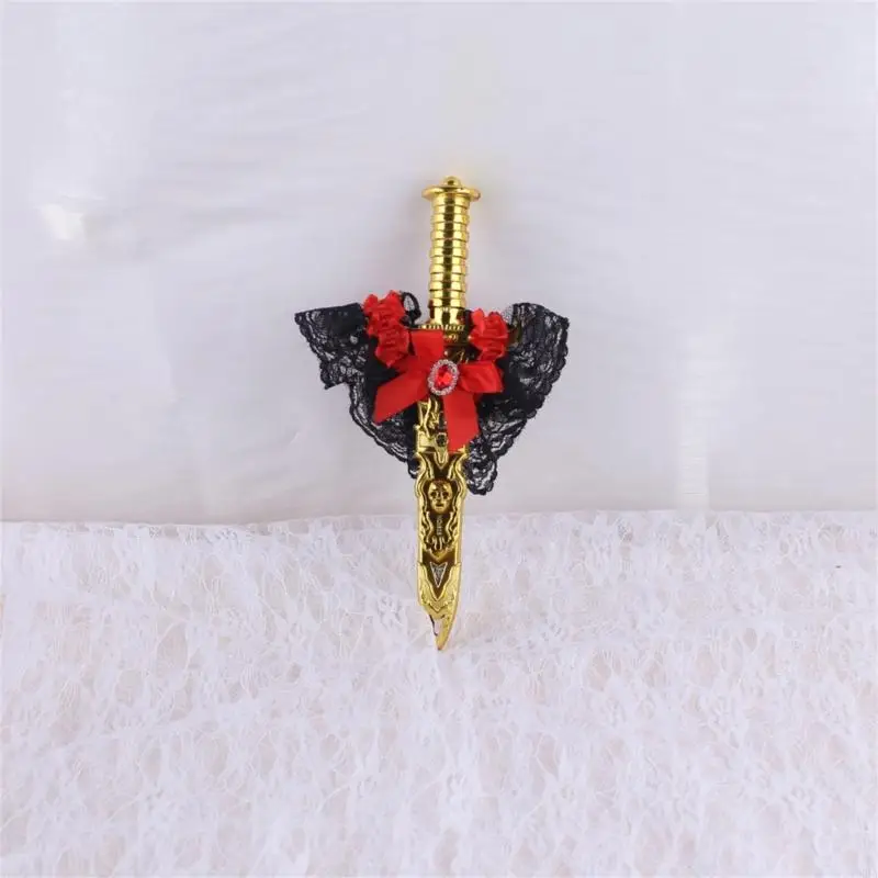 Pirate Swords with =Bows Pirate Costume Toy Daggers with Thigh Garter Leg Rings 6XDA