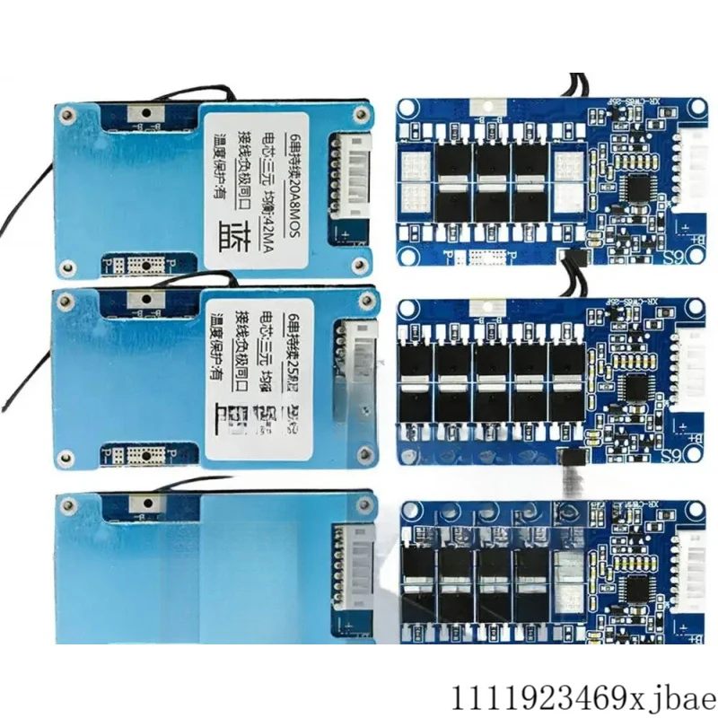 6S 22.2V Lithium Battery Charger Protection Board Active Equalisation Module with Temperature Control Battery Management System