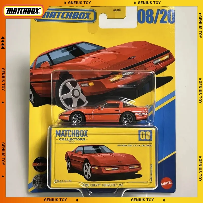 

Коллекционная модель Matchbox 2026 GBJ48-F 08/20 1990 CHEVY CORVETTE ZR1, масштаб 1:64, литой металлический корпус, коллекционные подарки для фанатов