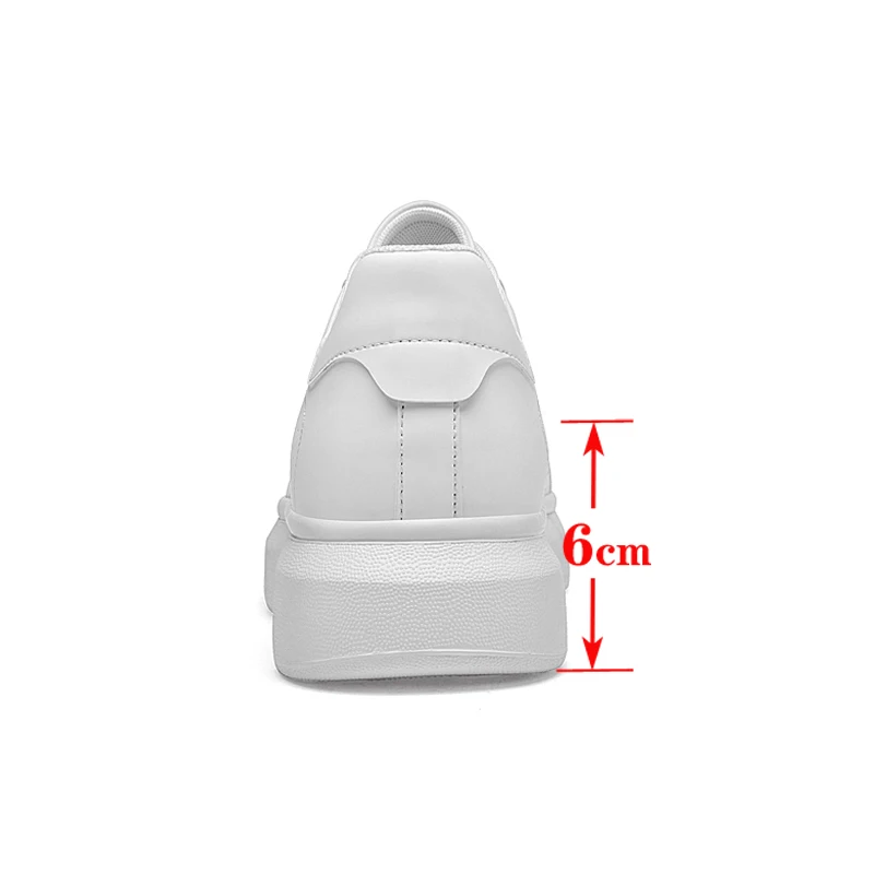 أحذية رياضية مكتنزة للرجال مع ارتفاع معزز لزيادة 6 سم أحذية رياضية كاجوال مقاس كبير 36-46