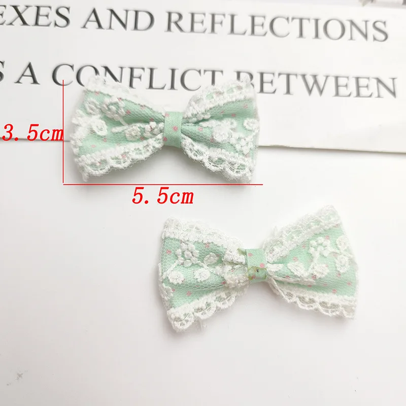 55MMX35MM الدانتيل الانحناء الزهور نقطة شبه الانتهاء DIY بها بنفسك الأطفال دبوس الشعر اكسسوارات الملابس حقيبة الأحذية الجوارب اكسسوارات الحرف #2