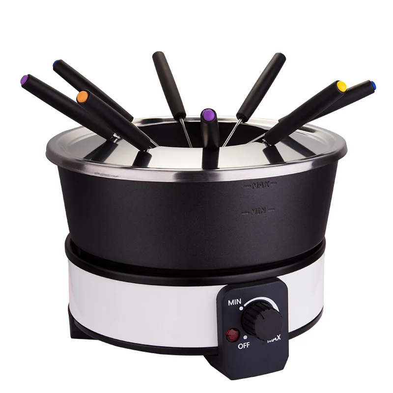 

Electric Non-Stick Hot Pot for Chocolate Cheese Fondue Melting Household Kitchen Appliance