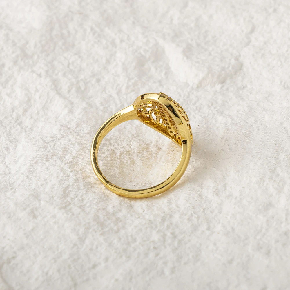 LUIZADA Vintage Türkische Fingerringe Frauen Runde Kristall Caesar Ring Gold Farbe Ethnische Hochzeit Schmuck Ring – Detail 27