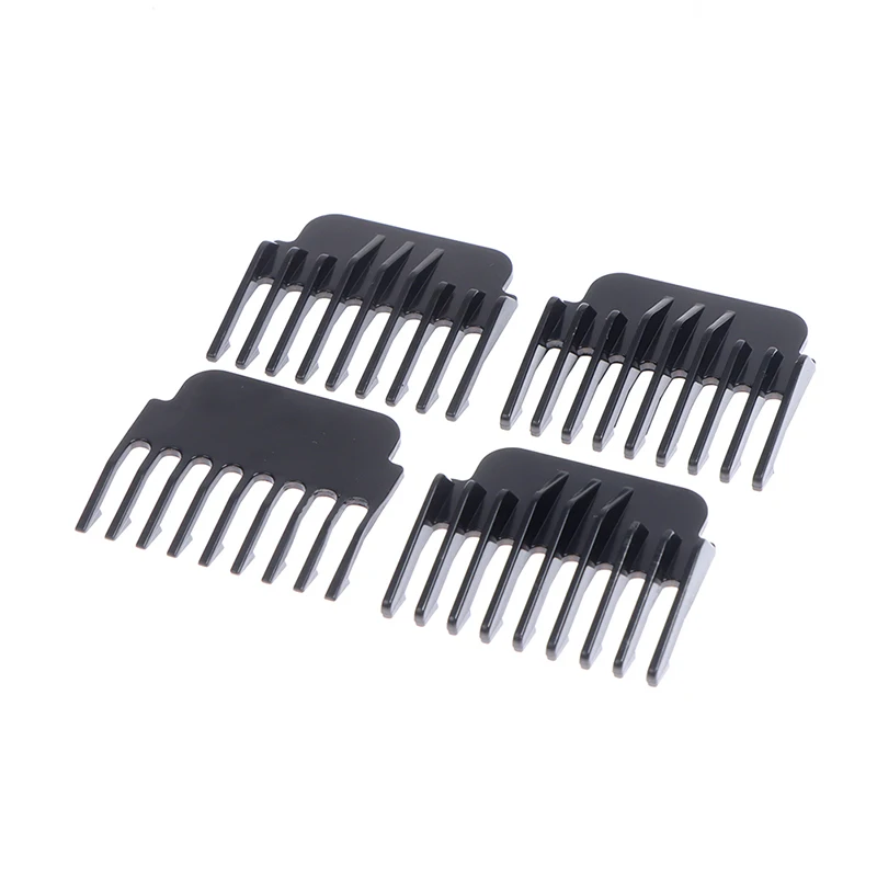 4PCS 1.5mm 2mm 3mm 4mm T9 Universal Hair Trimmer Clipper Limit Comb Guide Sets Limit Black Calipers Hair Clipper Accessories