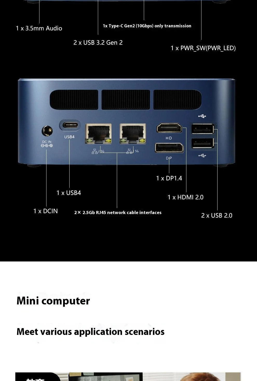 SZBOX S78 S88 Ryzen 7 7840HS/Ryzen 7 8845HS Mini PC Windows 11 Pro