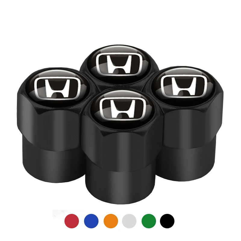 4 Uds tapas de válvula de coche neumáticos de rueda cubierta de vástago de neumático de aire para Honda Jazz Fit Avancier Crv Accord Pilot City Prelude Mugen Power XR-V