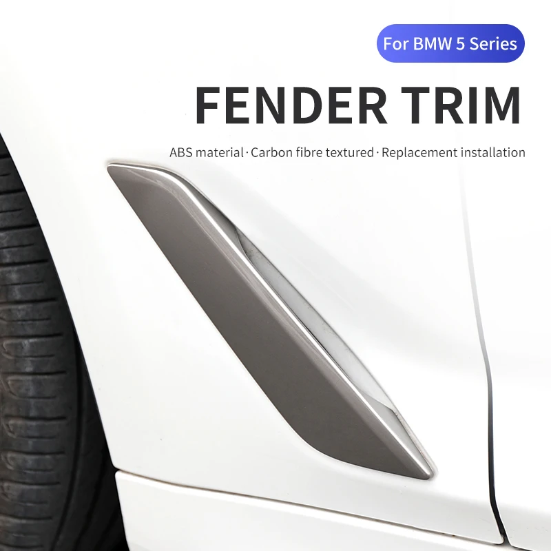 Car Side Wing Air Flow Fender Grill Outlet Intake Vent Cover Auto Air Outlet Trim Decor Stickers Accessory For BMW G30 G38 18-23