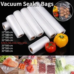 Food Vacuum bags for food Sealer Storage Rolls 7 Size/500cm Bags For Kitchen Bag For Vacuum Packer Food Fresh Long Keeping