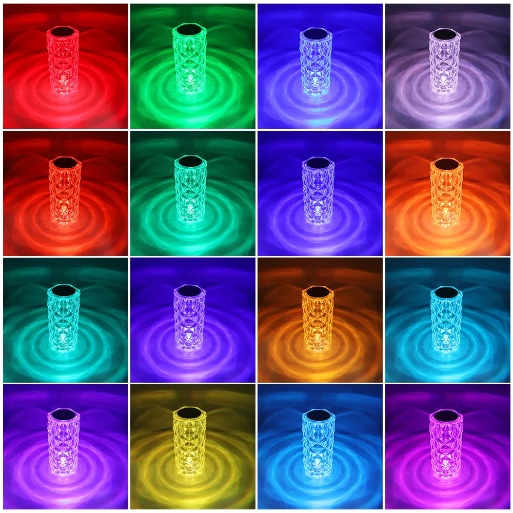 Touch switch Colorful Night Lights remote control LED Night Lights 16 Colors RGBW/RGBCCT or 3 Colors CCT Atmosphere desk lamp