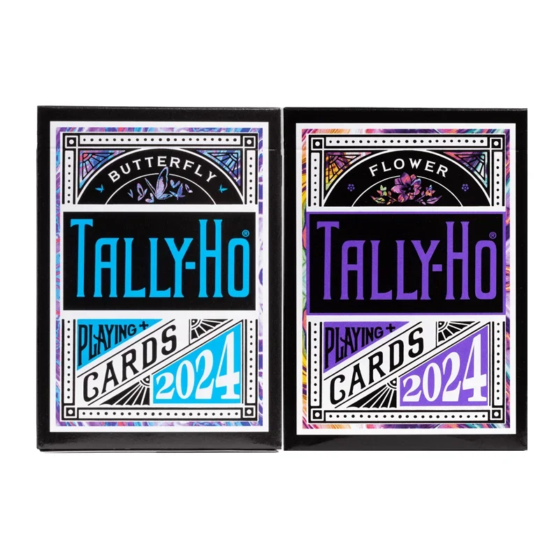 Tally-Ho cartas de juego de mariposa, baraja de flores, juegos de cartas de póquer coleccionables, entretenimiento, tamaño de póker, accesorios para trucos de magia, bicicleta