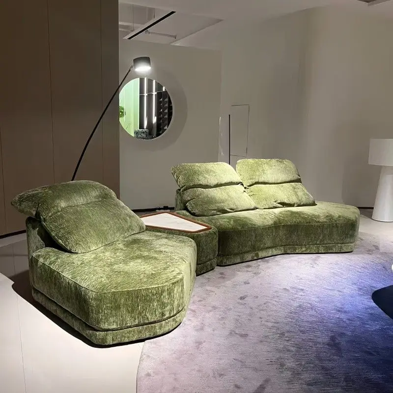 Italian minimalist module free combination cliff cliff sofa living room 2025 new fabric special-shaped sofa
