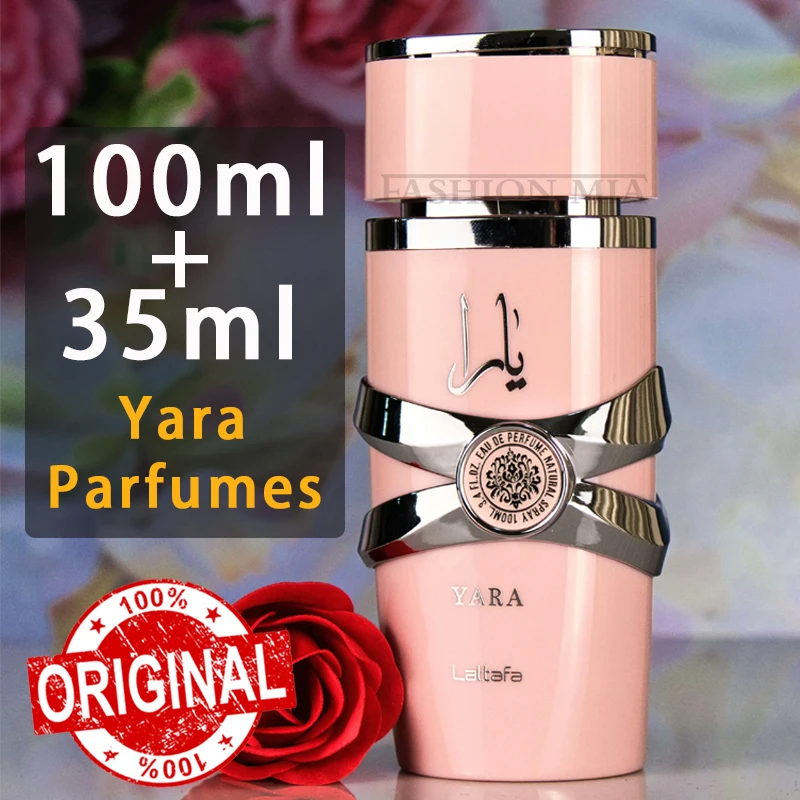 100ml/35ml Original Yara Amber Vanilla Perfumes Women's Man Lasting Fragrance Spray Perfume Yara Moi Tous Asad Christmas Gift